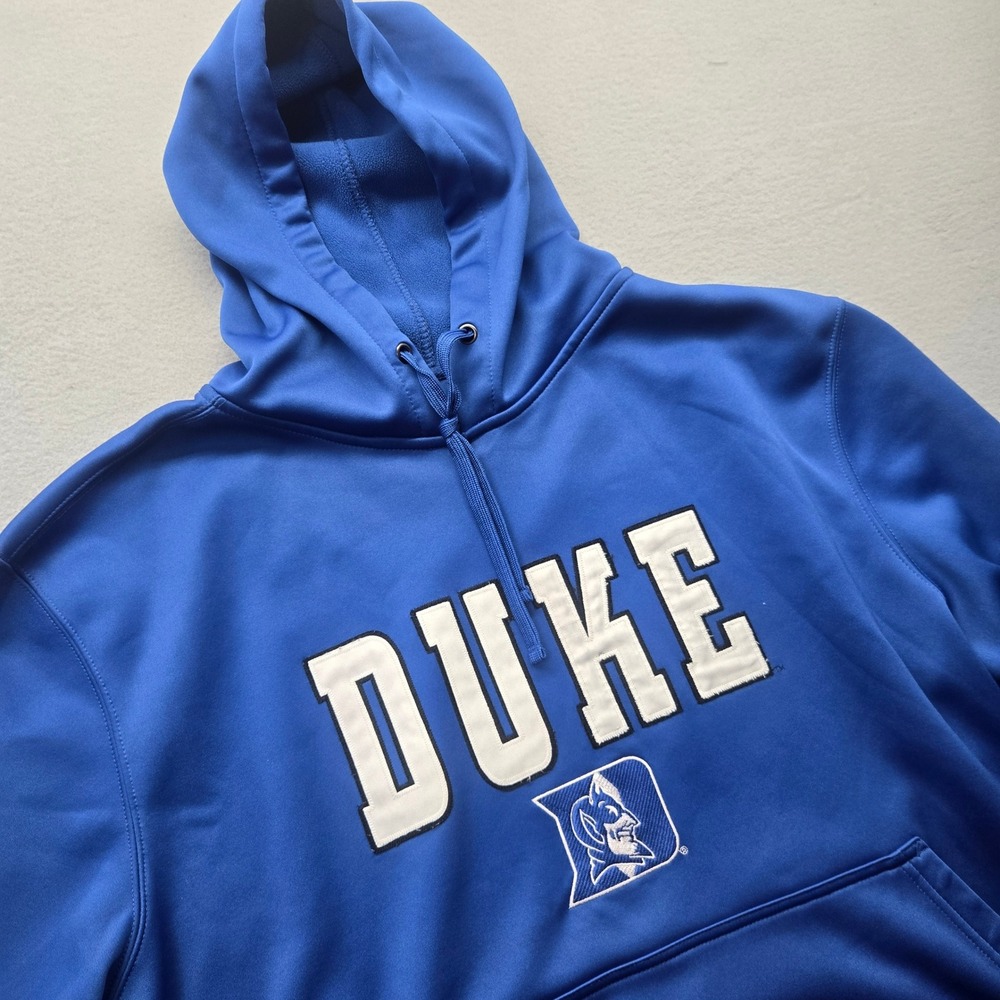VTG Team Edition Duke Blue Devils Hoodie Mens Large Blue Fleece Sweatshirt NCAA